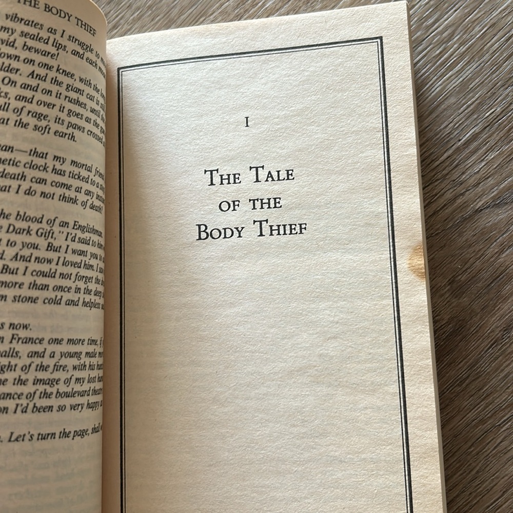 Vintage 1992 Anne Rice The Tale of the Body Thief Paperback Novel StepBack Cover - Picture 8 of 11